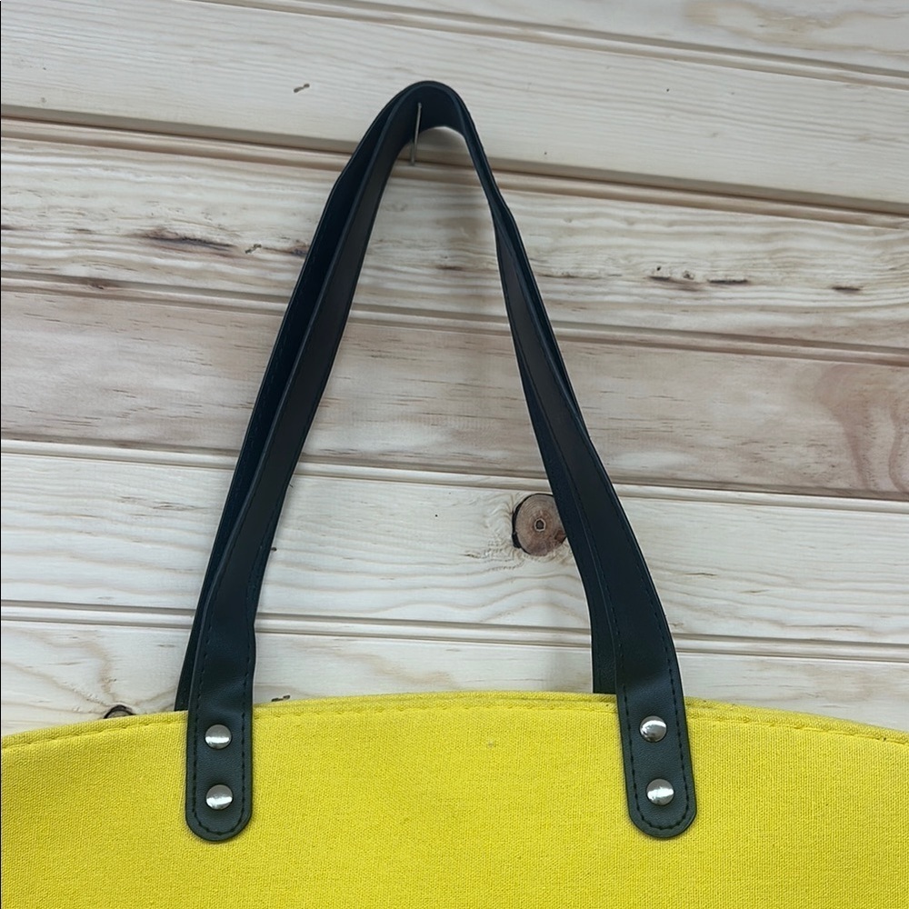Sporty Yellow and Red Softball Tote Bag - Picture 3 of 5